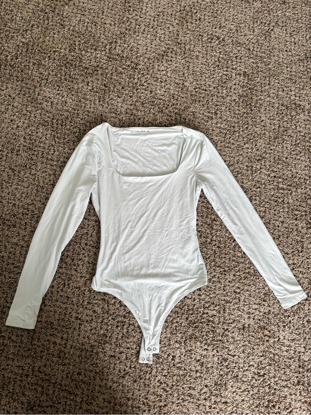 Abercrombie and Fitch - White Long-sleeve One-Piece Bodysuit